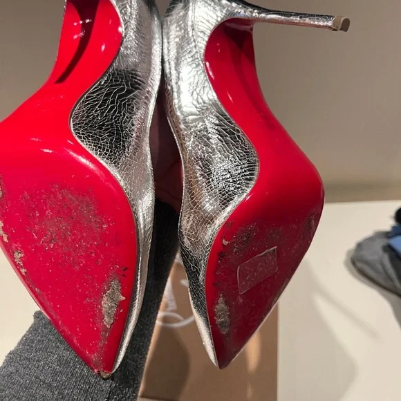 CHRISTIAN LOUBOUTIN
Broken Glass Corneille 100 Pumps 40.5 Silver - Picture 5 of 7
